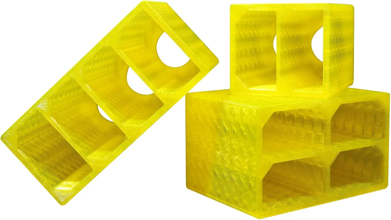 2PCS Camera Battery Storage Soft Case with 2 Warehouses for Canon LP-E6/LP-E6N/LP-E6NH Camera Battery Protective Pack Case Holder (Yellow,Double warehouse)