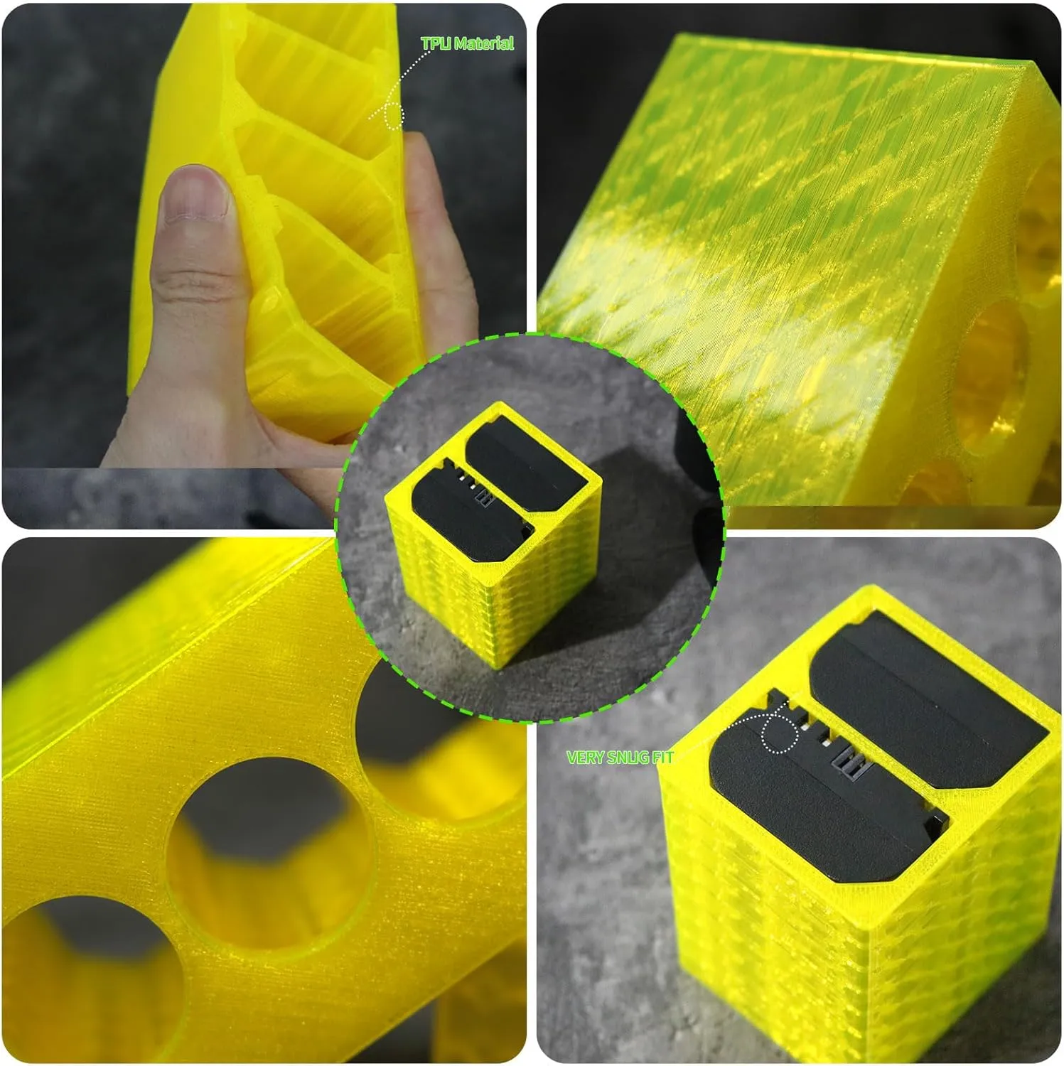 2PCS Camera Battery Storage Soft Case with 2 Warehouses for Canon LP-E6/LP-E6N/LP-E6NH Camera Battery Protective Pack Case Holder (Yellow,Double warehouse)