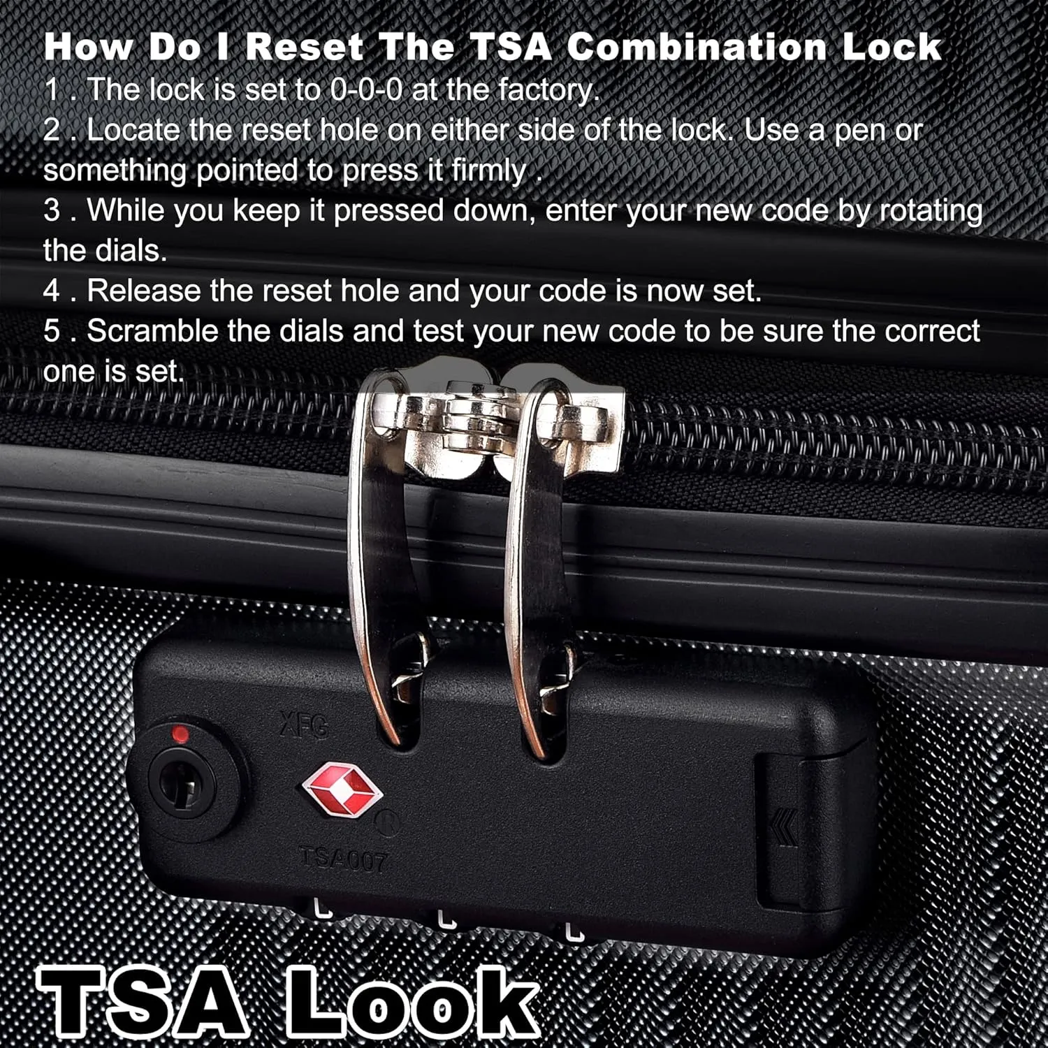 3 Piece Luggage Set with TSA Lock, Durable Lightweight Cross Stripe Suitcase Hardshell Luggage Set with Hooks and 360 Degree Spinner Wheels (20in/24in/28in) Black As Shown One Size