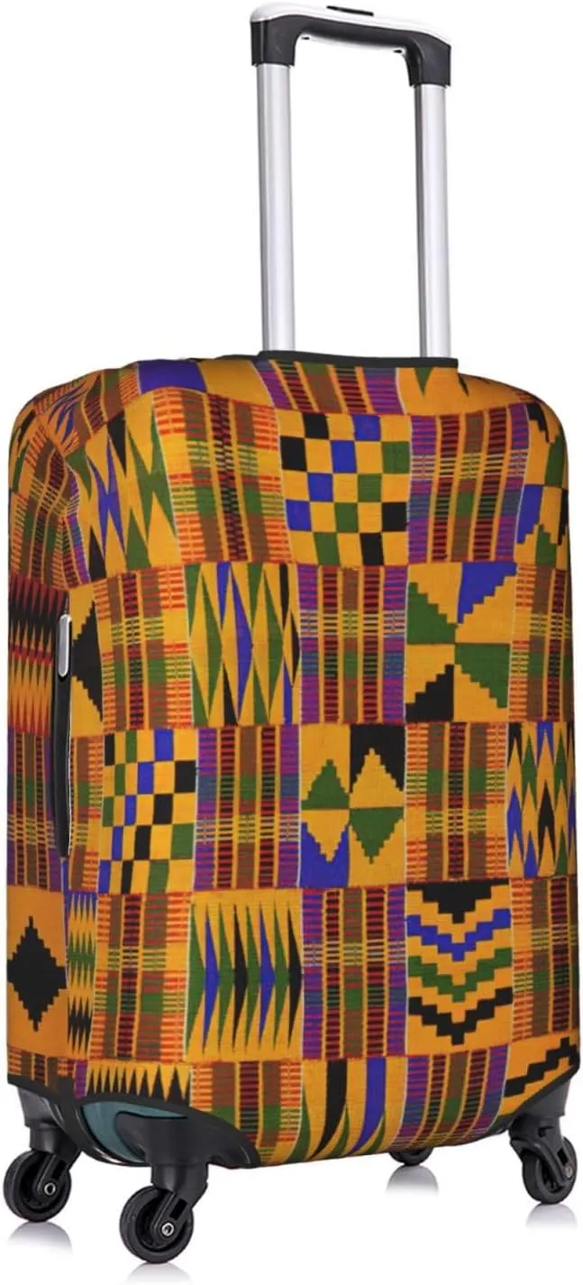 African Ethnic Pattern Print Luggage Cover Washable Suitcase Anti-Scratch Suitcase Cover Protective Cover Fits 18-32 Inch