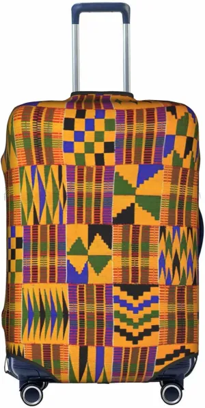 African Ethnic Pattern Print Luggage Cover Washable Suitcase Anti-Scratch Suitcase Cover Protective Cover Fits 18-32 Inch