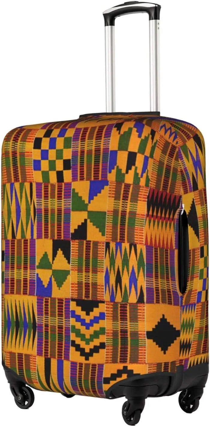 African Ethnic Pattern Print Luggage Cover Washable Suitcase Anti-Scratch Suitcase Cover Protective Cover Fits 18-32 Inch
