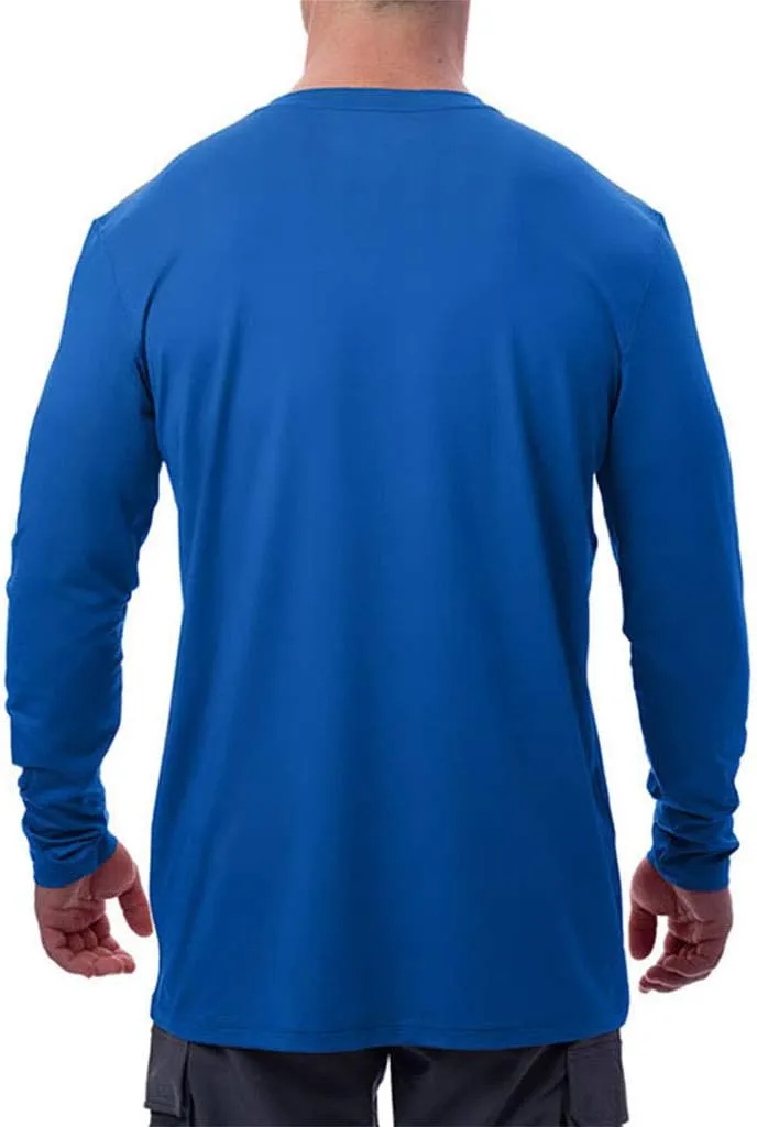 Arctic Cool Mens Crew Neck Instant Cooling Pocket Workwear Moisture Wicking Performance UPF 50  Long Sleeve Shirt