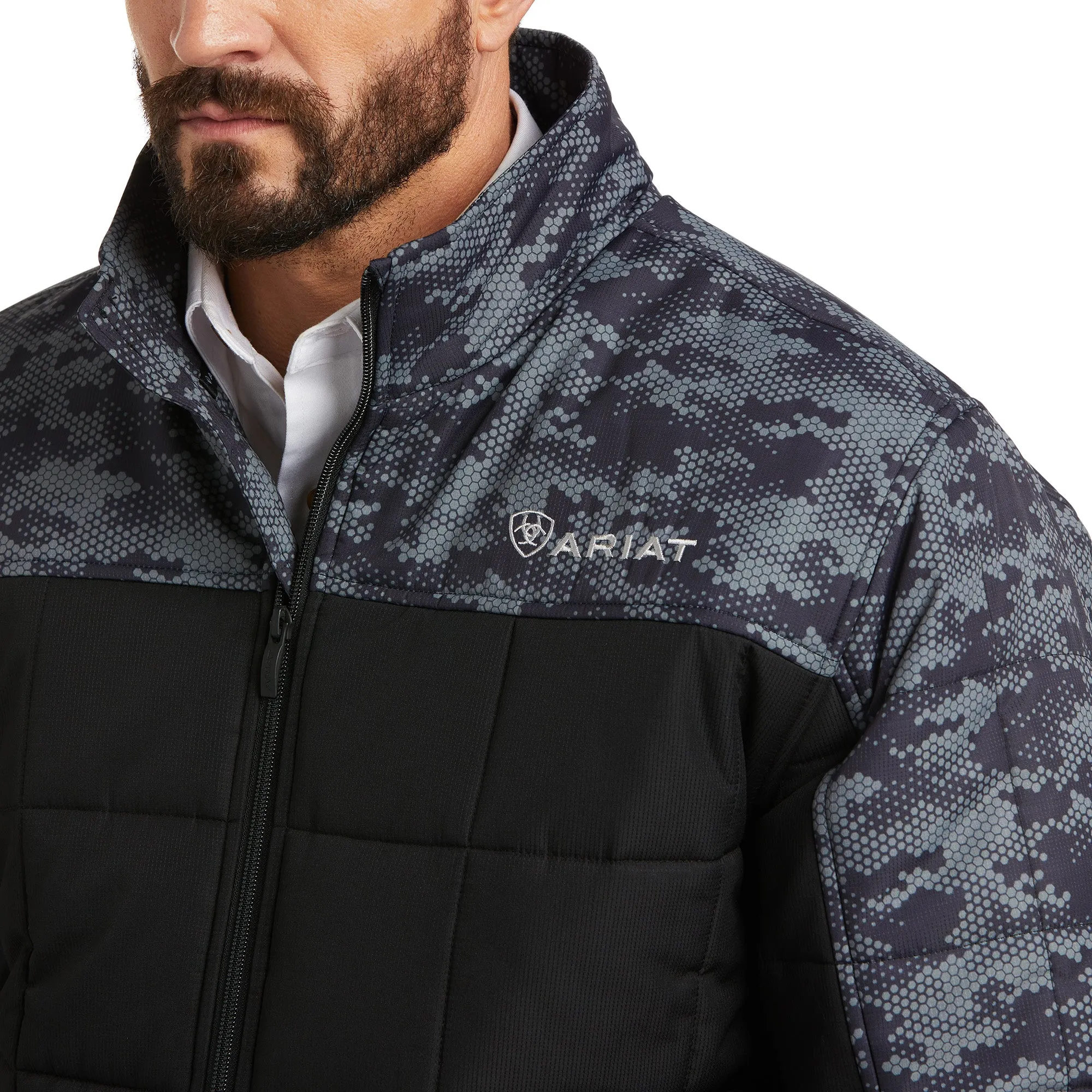 Ariat Men's Crius Insulated Black/Camo Concealed Carry Jacket 10037059