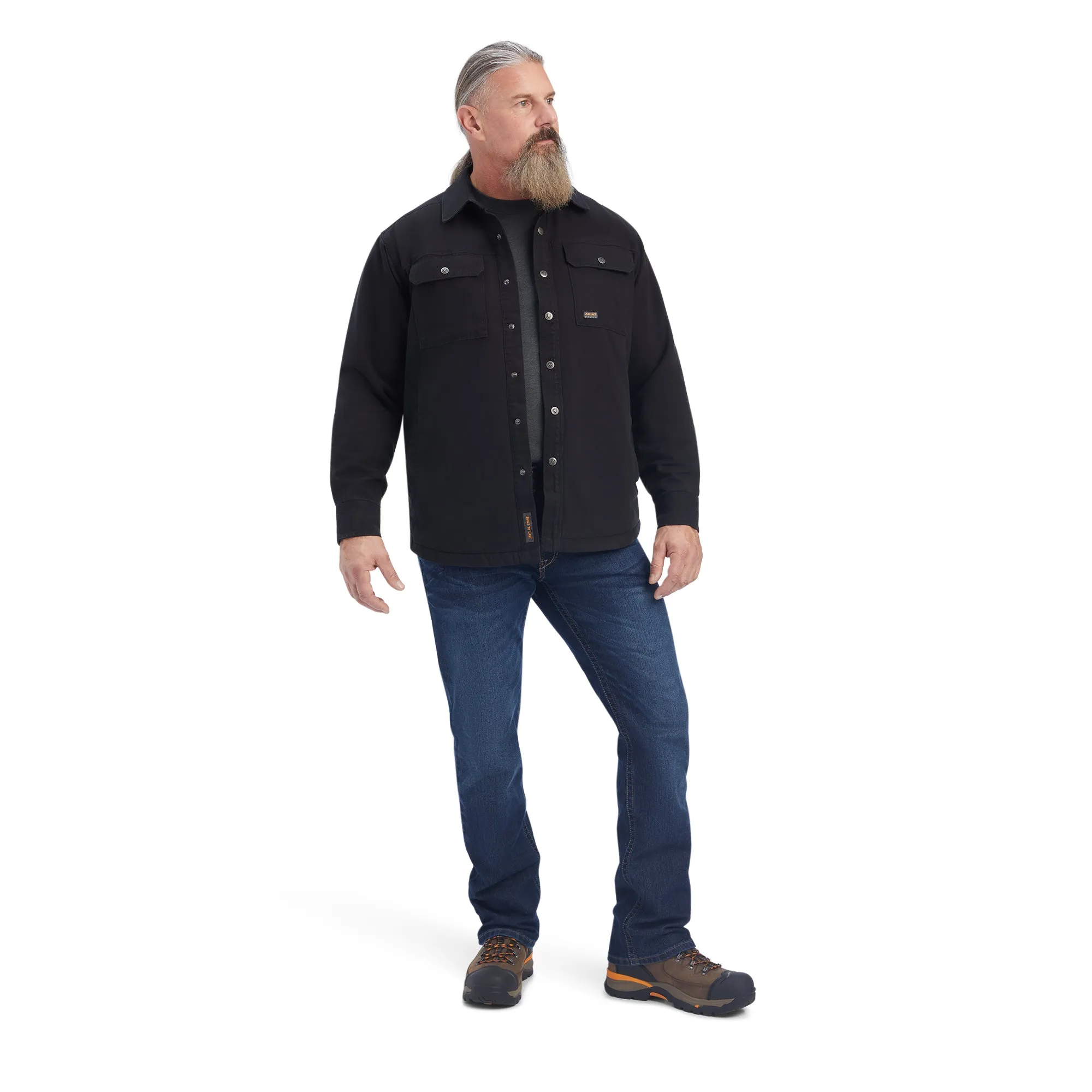 Ariat Men's Rebar Classic Canvas Black Shirt Jacket 10041507