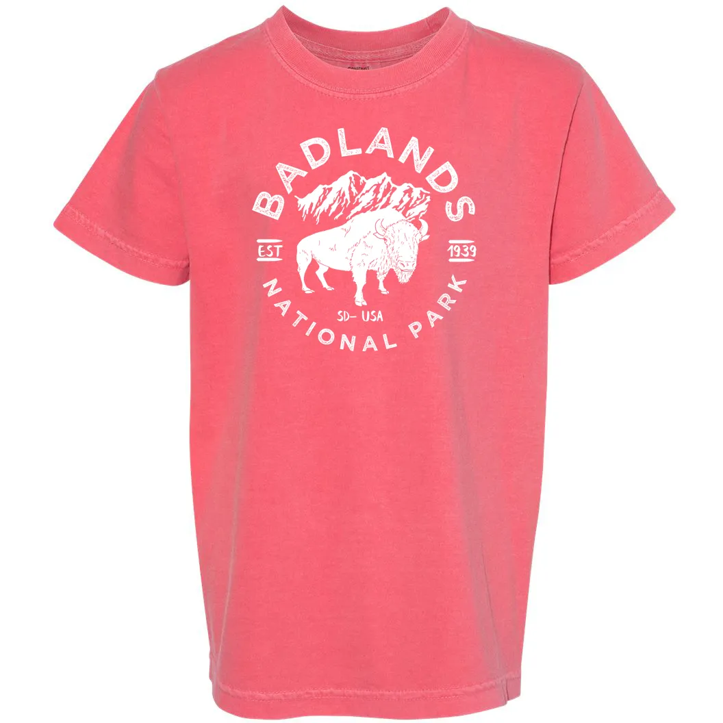 Badlands National Park Youth Comfort Colors T shirt