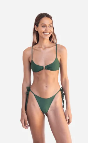 Bare Lush Green - Tie Side Bikini Bottoms