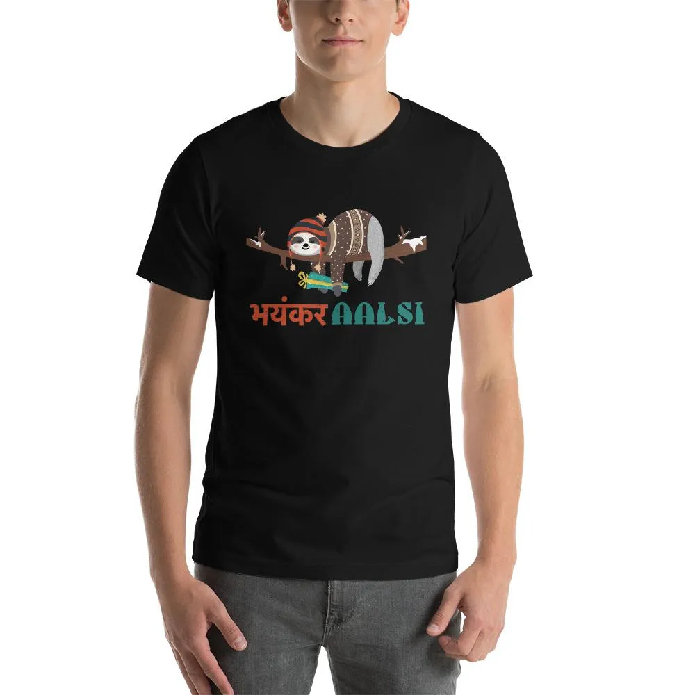 Bhayankar Aalsi Round Neck T-Shirts