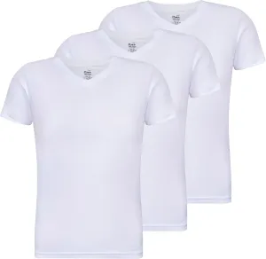 Buyless Fashion Mens Tagless T-Shirt Soft Cotton Crew Neck and V-Neck Undershirts (3 Pack)
