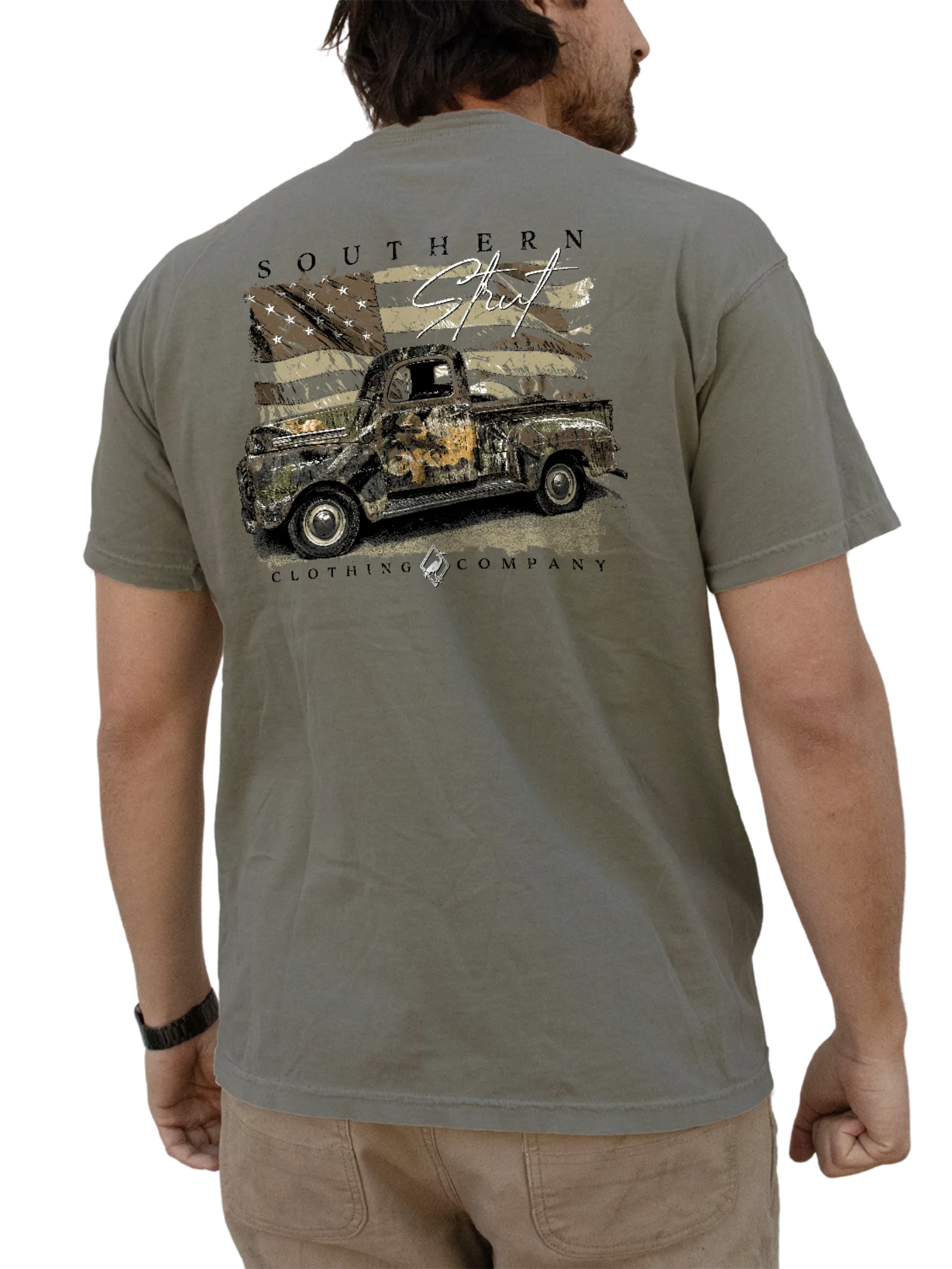 Camo Truck Pocket Tee