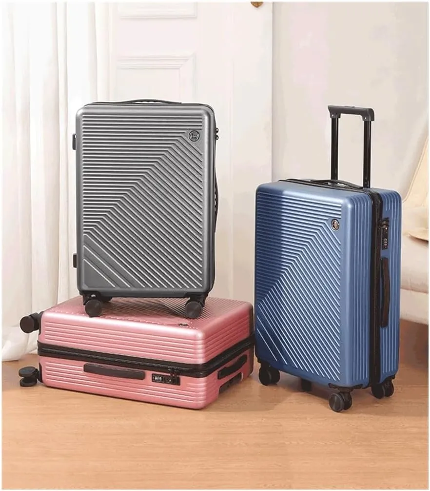 Carry-on Suitcase Luggage 20inch Lightweight Hardside 4-Wheel Spinner Travel Luggage,business Luggage For Women Carry-on Suitcases Carry On Luggages (Color : Black, Size : 20inch)