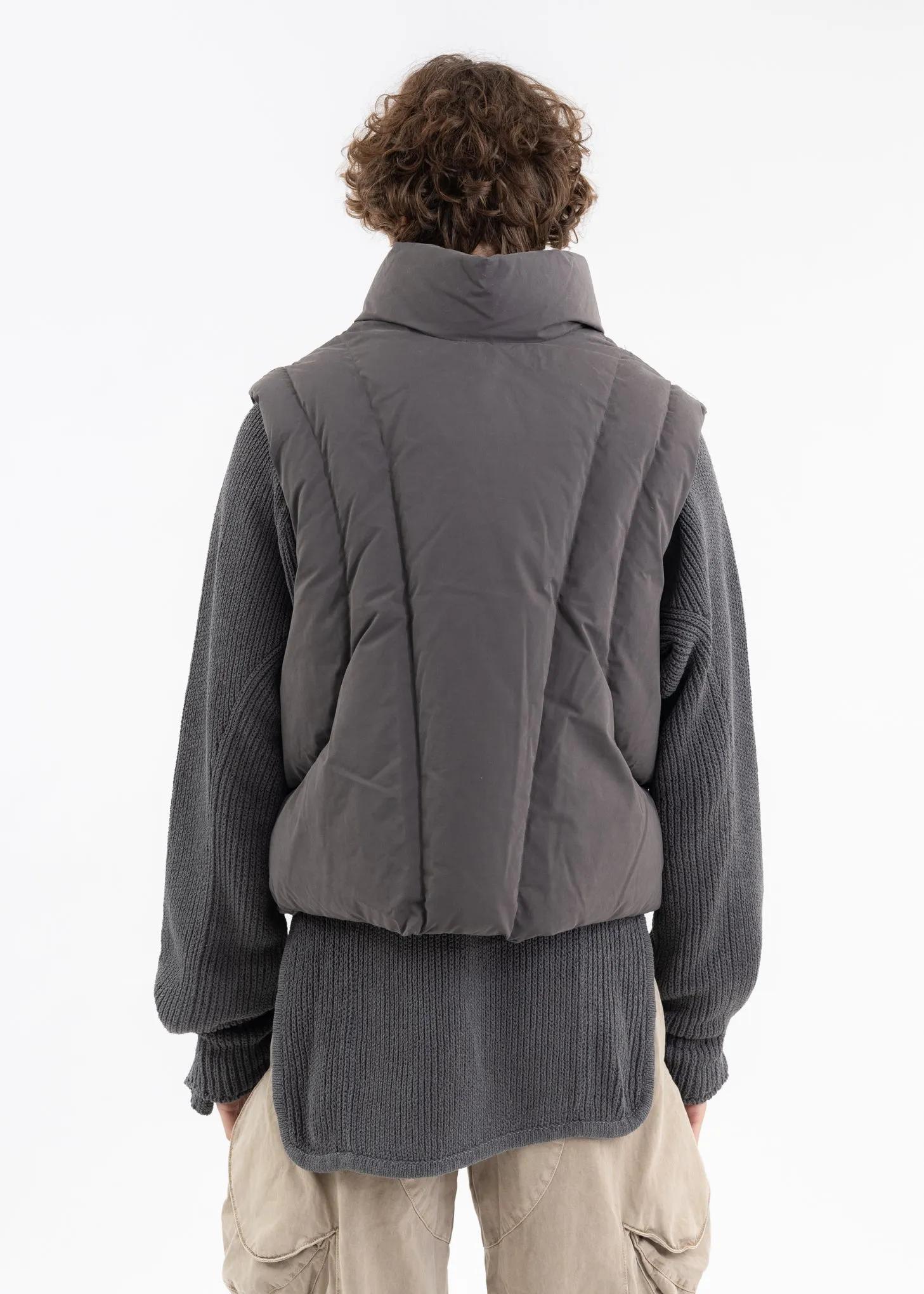 CHARCOAL PADDED VEST (REVERSIBLE)