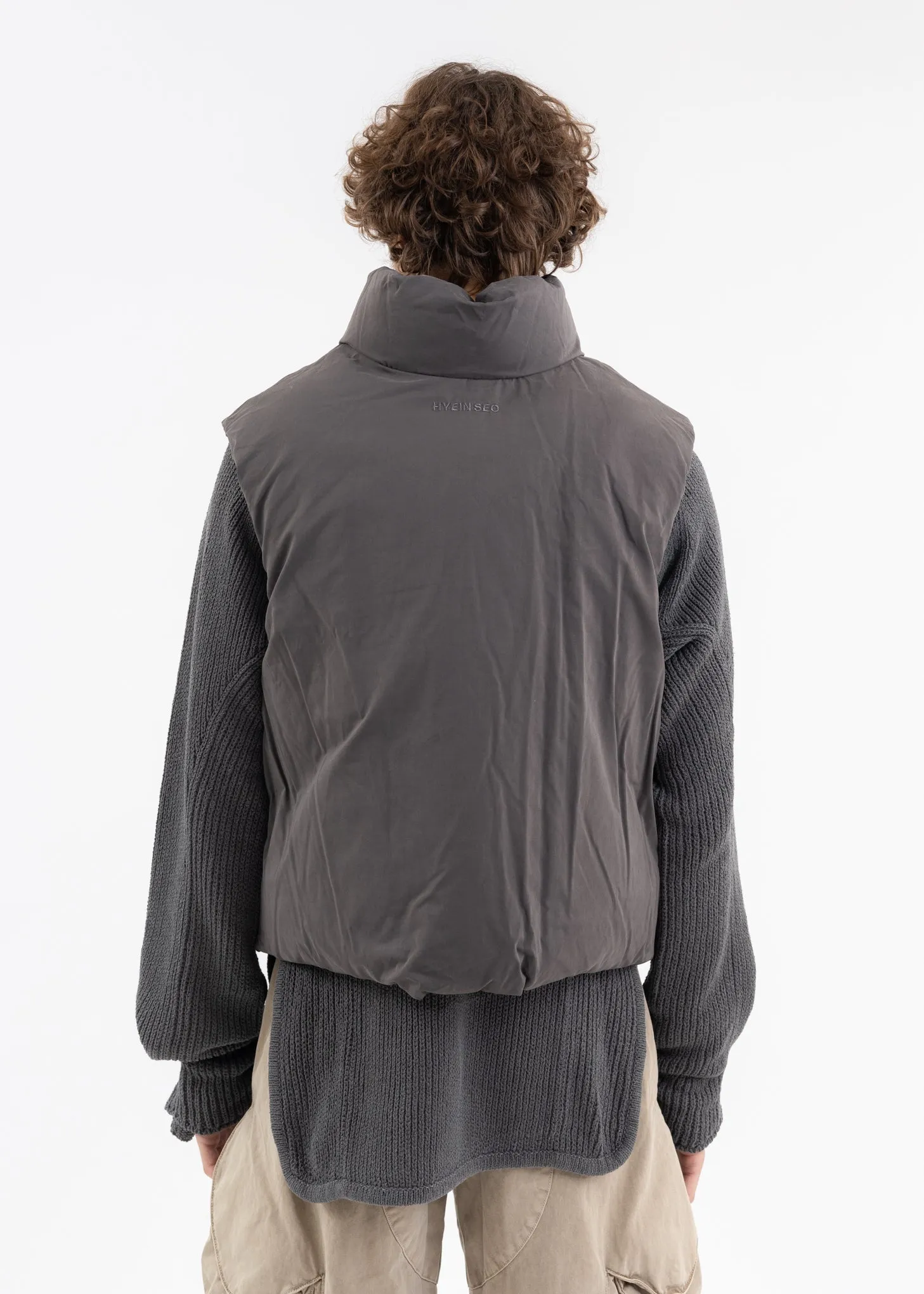 CHARCOAL PADDED VEST (REVERSIBLE)