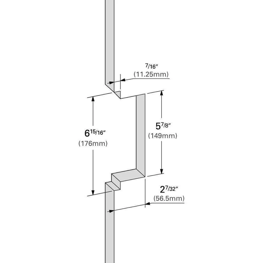 CL400 Passage Magnetic Pocket Door Latch & Sliding Door Handle