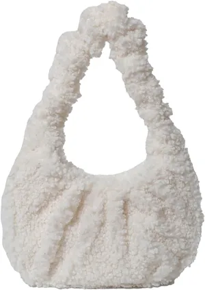 Fluffy Tote Bag, Fuzzy Purses for Women Faux Fur Bag Lambswool Y2k Purse Furry Bag