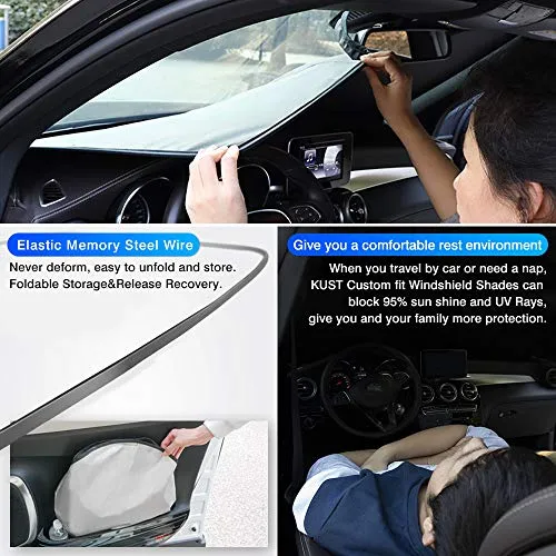 Foldable UV Blocking Windshield Sunshade for 2016-2022 Tesla Model X