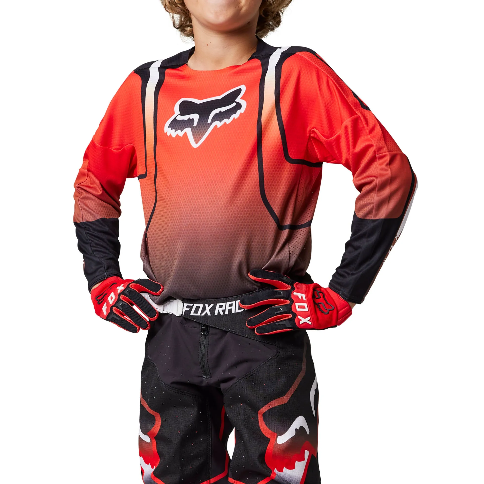 Fox Racing Youth 360 Vizen Offroad Jersey Fluorescent Red