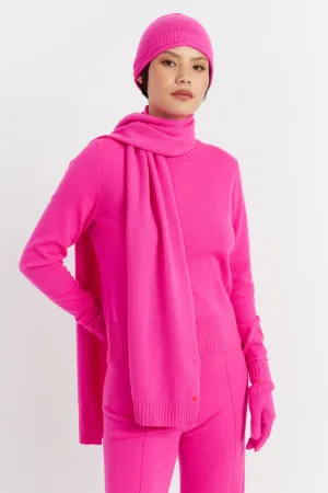 Fuchsia Wool-Cashmere Scarf