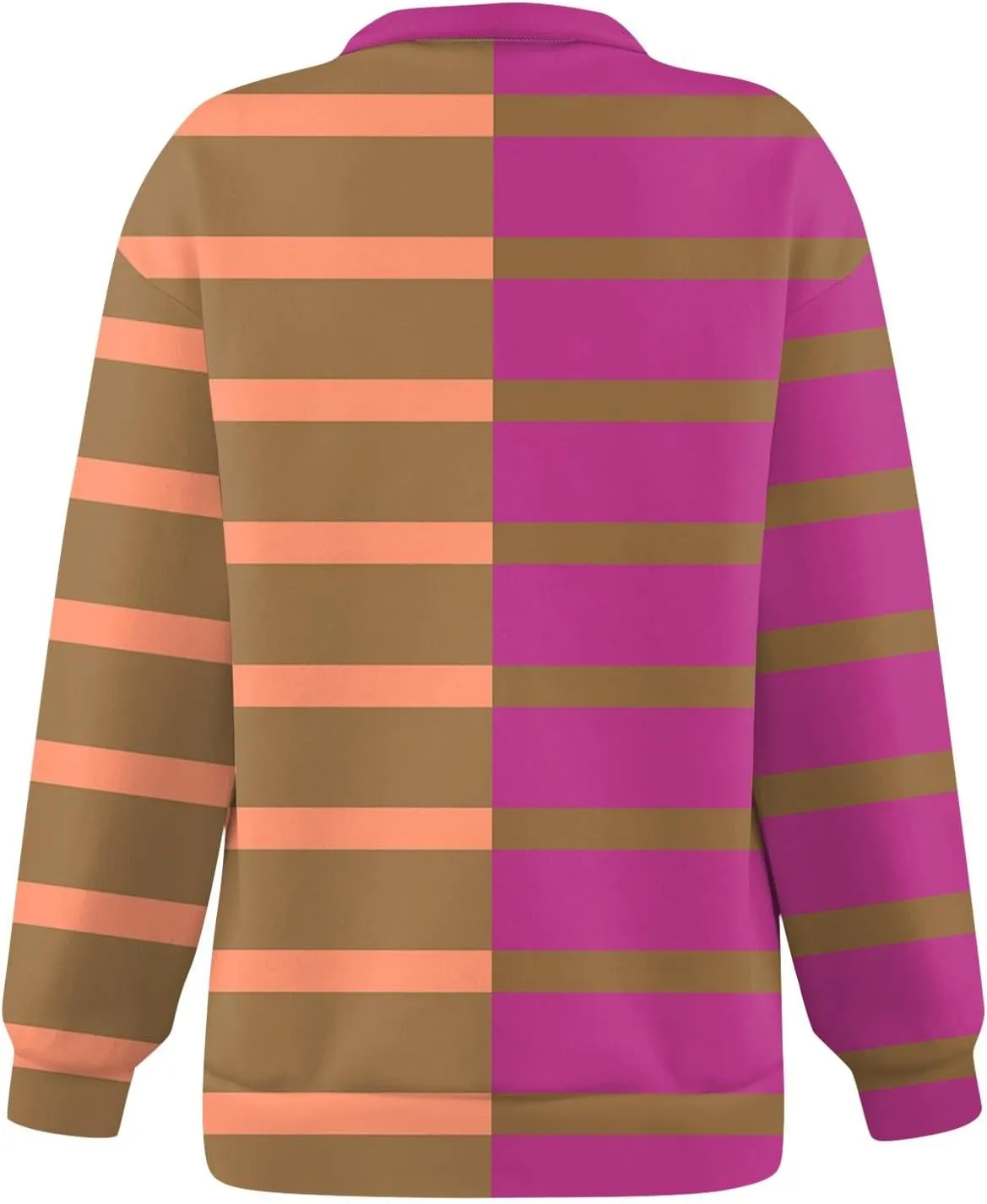 GOFULY 1/4 Zip Pullover Women Fall Color Block Oversized Sweatshirt Sexy Long Sleeve Pullover Tops Winter Cute Outfits 2024
