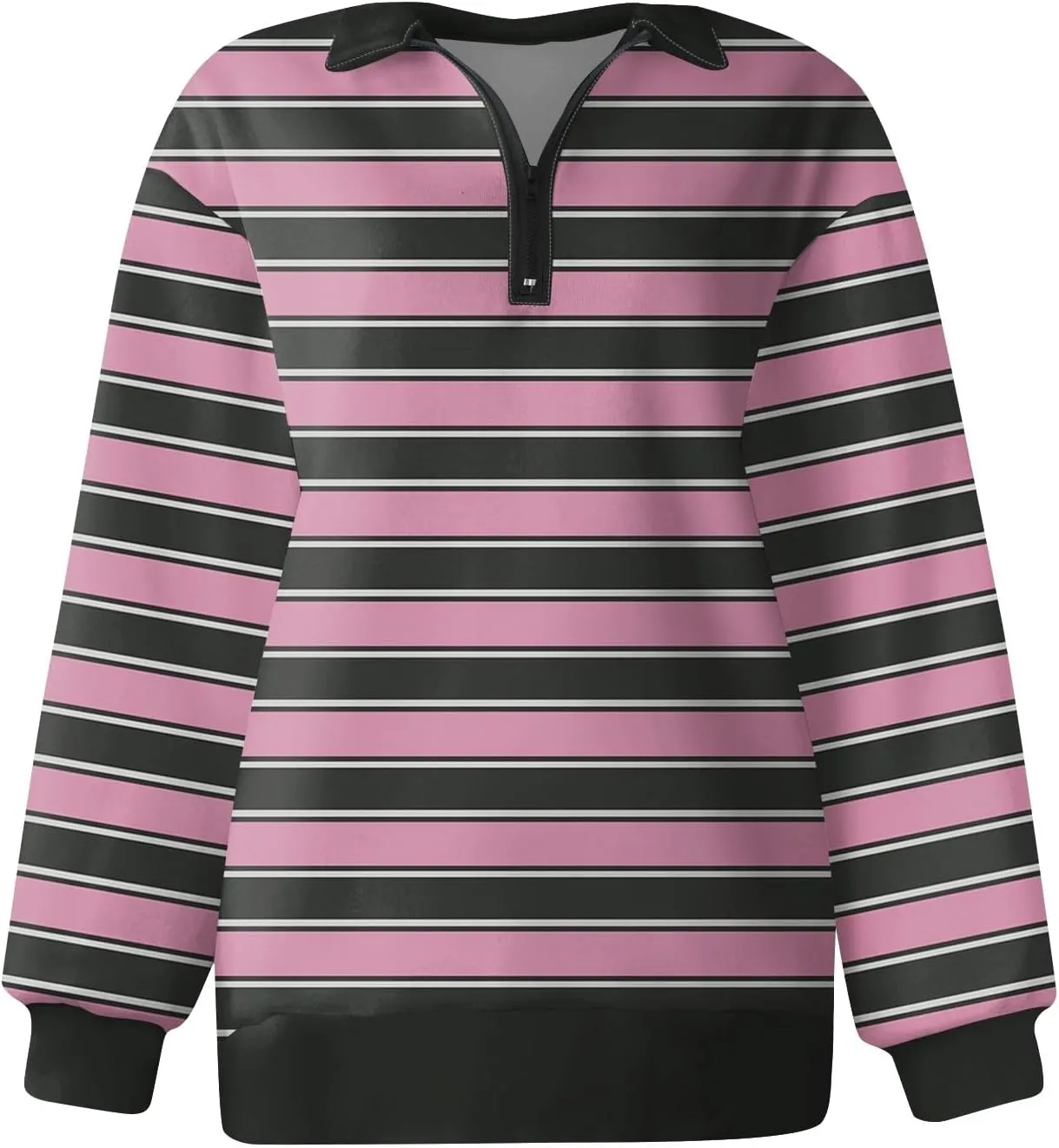 GOFULY 1/4 Zip Pullover Women Fall Color Block Oversized Sweatshirt Sexy Long Sleeve Pullover Tops Winter Cute Outfits 2024