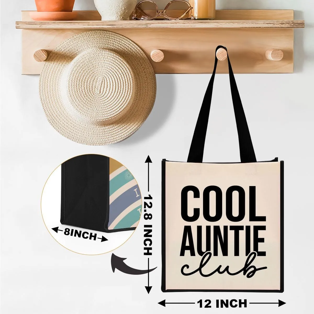 Grandma Mimi Gigi Granny Nana Memaw Nanny Mama Mum Mom Aunt Gifts Cool Canvas Tote Bag for Women