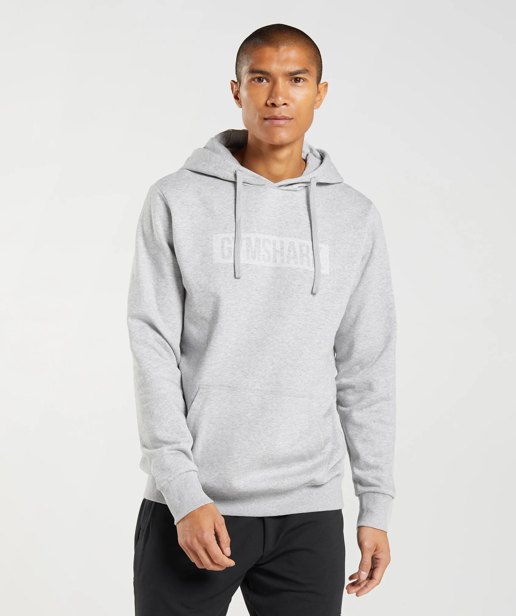 Gymshark Block Hoodie - Light Grey Marl