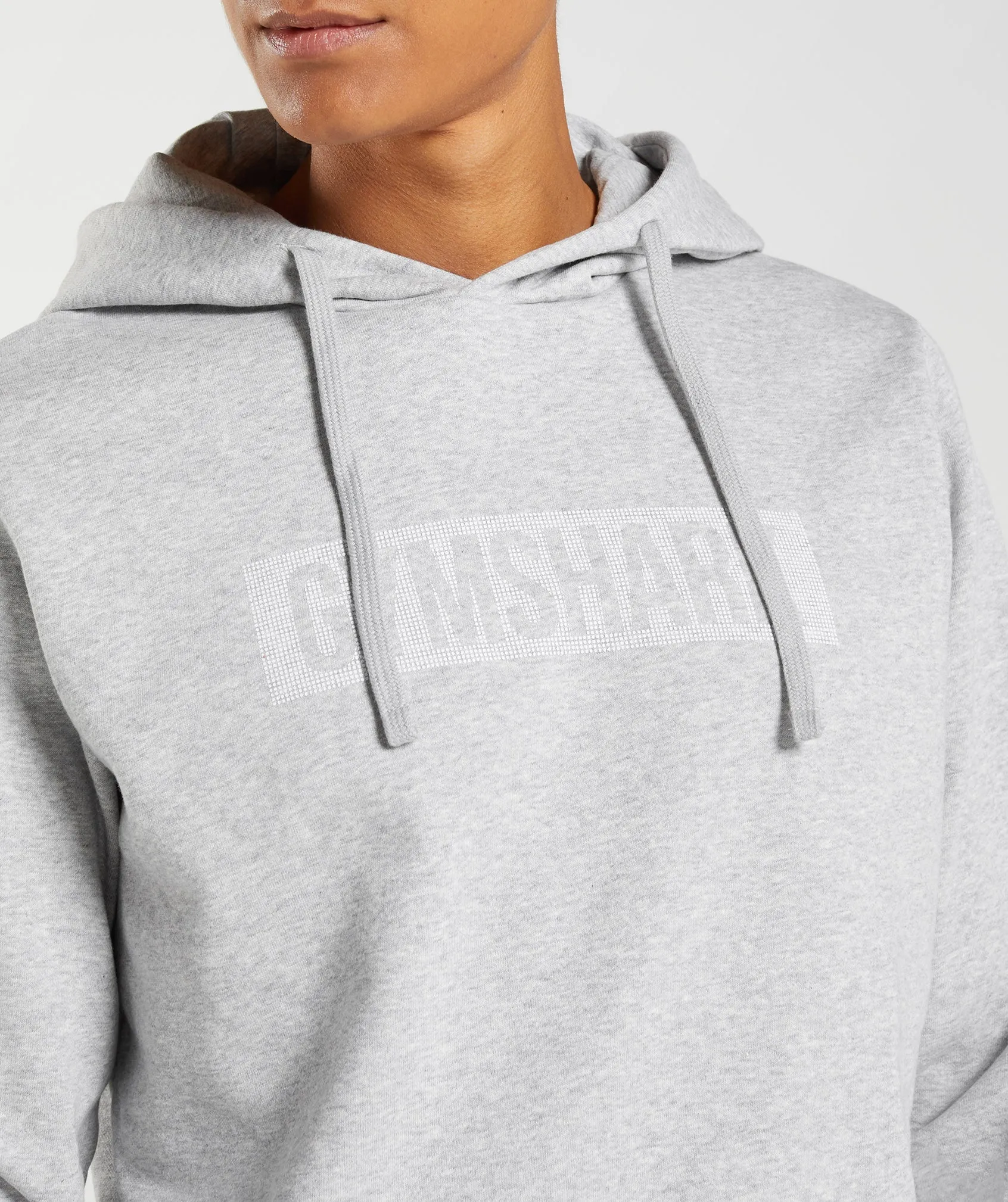 Gymshark Block Hoodie - Light Grey Marl