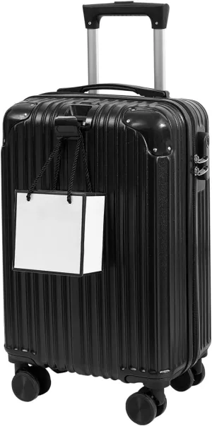 Hardside Luggage Suitcase PC ABS with TSA Lock 4 X Double 360 Universal Spinner Suitcase Carry on Hardshell Lightweight With Elastic Hookblack-28inch