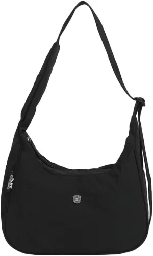 Hobo Handbag for Women Casual Nylon Messenger Bag Trendy Purse Crescent Y2K Soft Lightweight Shoulder Crossbody Bag