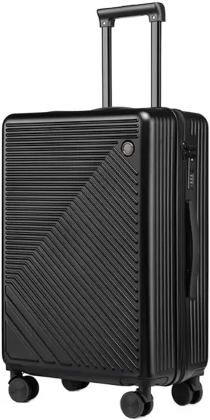 IRYZE Lightweight Suitcase 20inch Lightweight Hardside 4-Wheel Spinner Travel Luggage,business Luggage For Women Carry on Luggage (Color : Black, Size : 20inch)