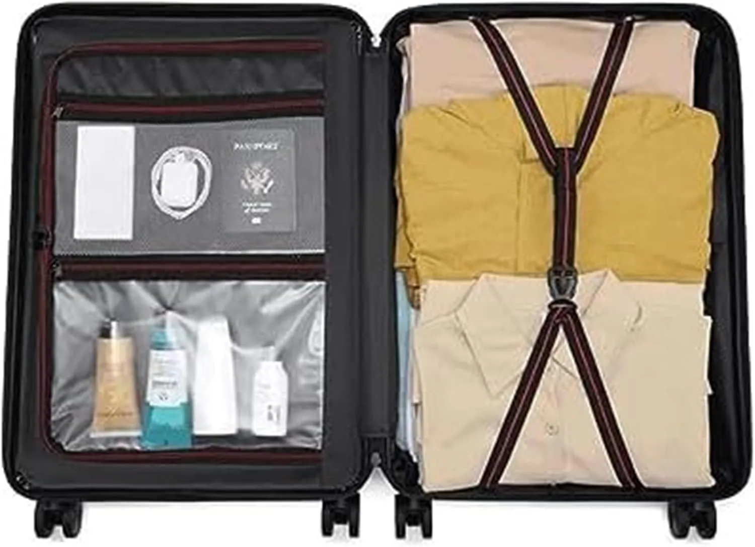 IRYZE Lightweight Suitcase Luggage Carry On Lightweight Hardside 4-Wheel Spinner Travel Luggage,Business Luggage Carry on Luggage (Color : A, Size : 20inch)
