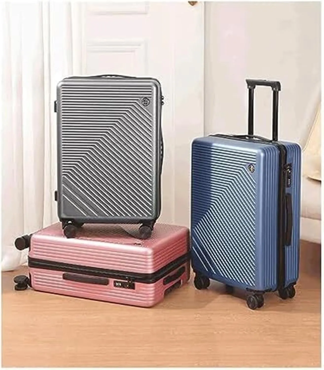 IRYZE Lightweight Suitcase Luggage Carry On Lightweight Hardside 4-Wheel Spinner Travel Luggage,Business Luggage Carry on Luggage (Color : A, Size : 20inch)