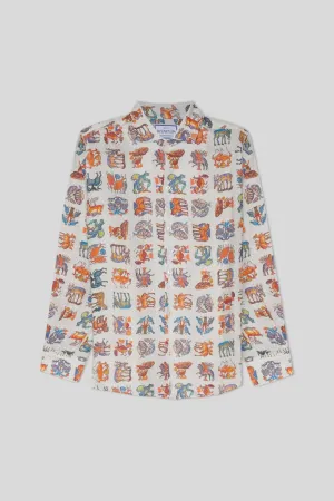 justiniano linen shirt  white