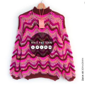 Knit Pattern – MYPZ Wave Pullover Marigold No.6 (ENG-NL-DE)
