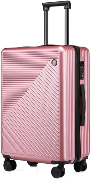 Luggage 20inch Lightweight Hardside 4-Wheel Spinner Travel Luggage,business Luggage For Women Trolley Suitcase (Color : Pink, Size : 20inch)