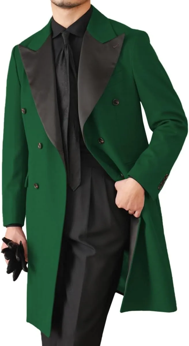 Mens Tailcoat Tuxedo Jacket Solid Swallowtail Dinner Party Blazer Dress Coat