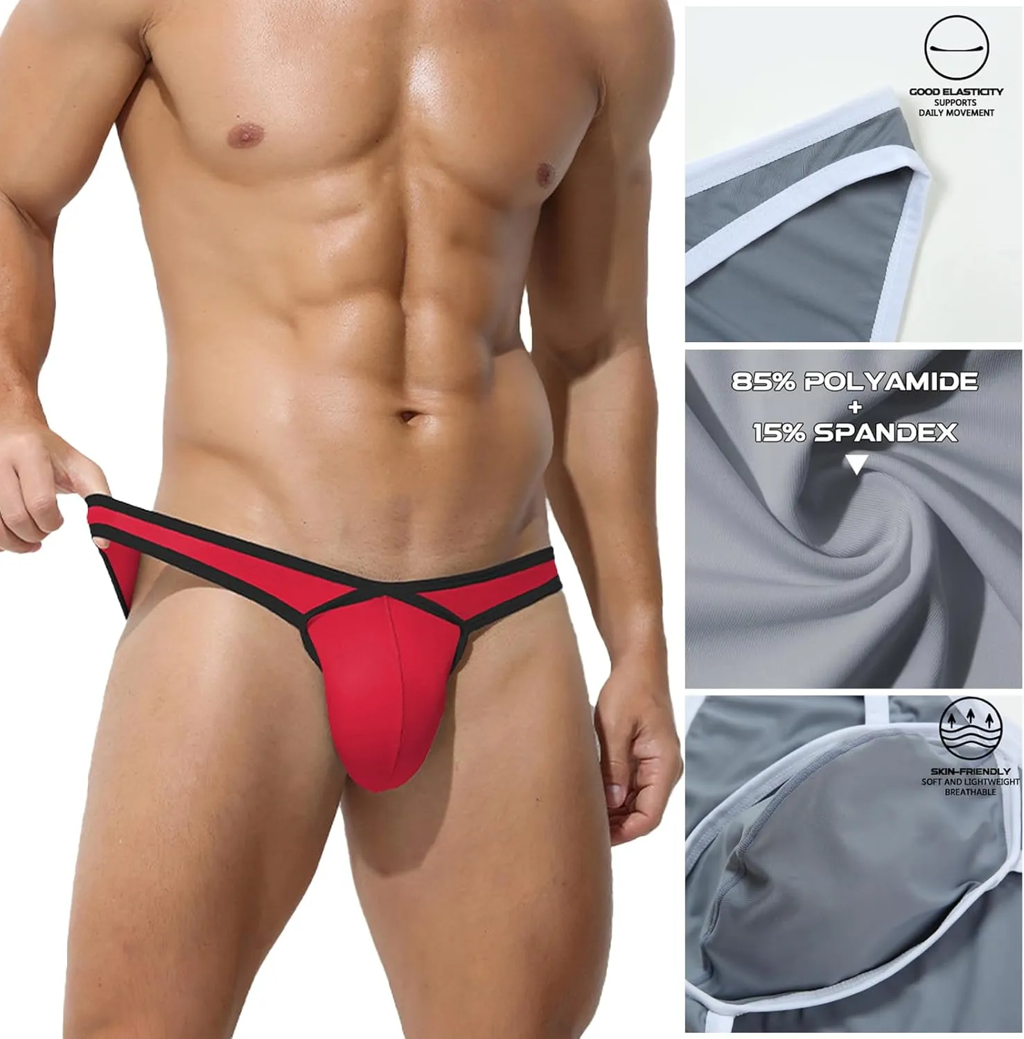 Men's Underwear Triangle Pants Low Waist Sexy Bikini Underpants Briefs