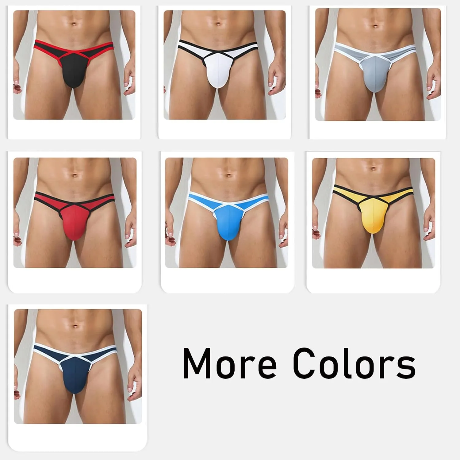 Men's Underwear Triangle Pants Low Waist Sexy Bikini Underpants Briefs