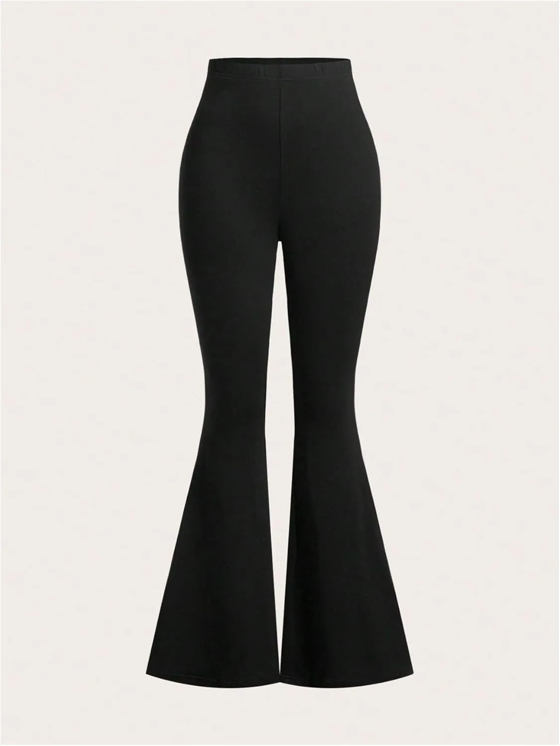 Milumia Girl's 3 Pack Flared Leg Pants Set Elastic Waist Bell Bottom Pants