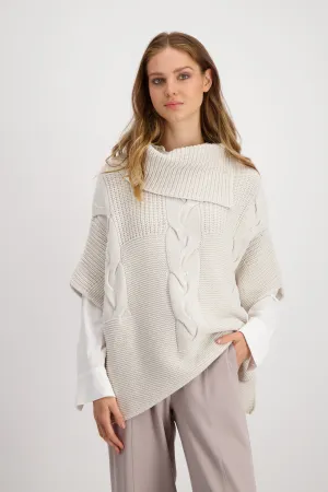 Monari Pullover Cape Structure Mix 807516