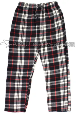 Mountain Cabin Plaid Fleece Pajama Pants - Fireside