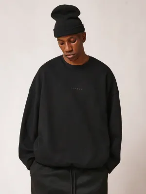 Oversized Fit Super Premium Essential Sweatshirt With Side Entry Pockets