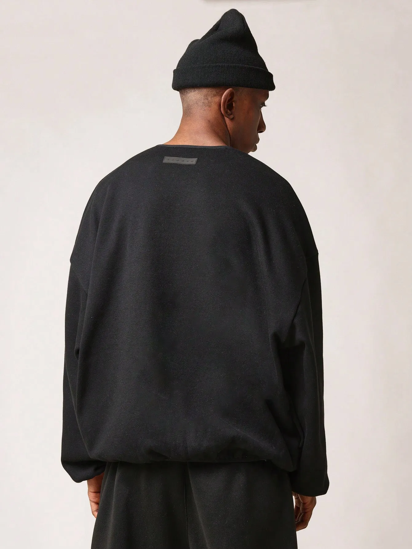 Oversized Fit Super Premium Essential Sweatshirt With Side Entry Pockets