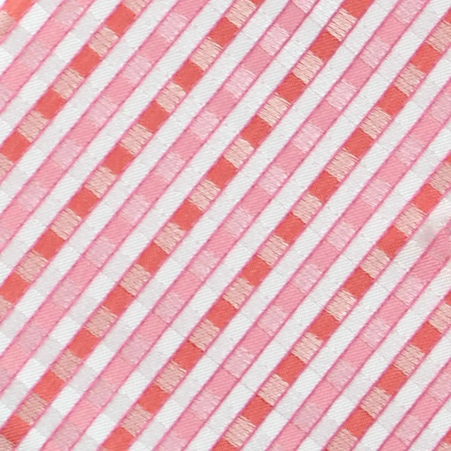 Perfect Pink George Plaid Extra Long Necktie