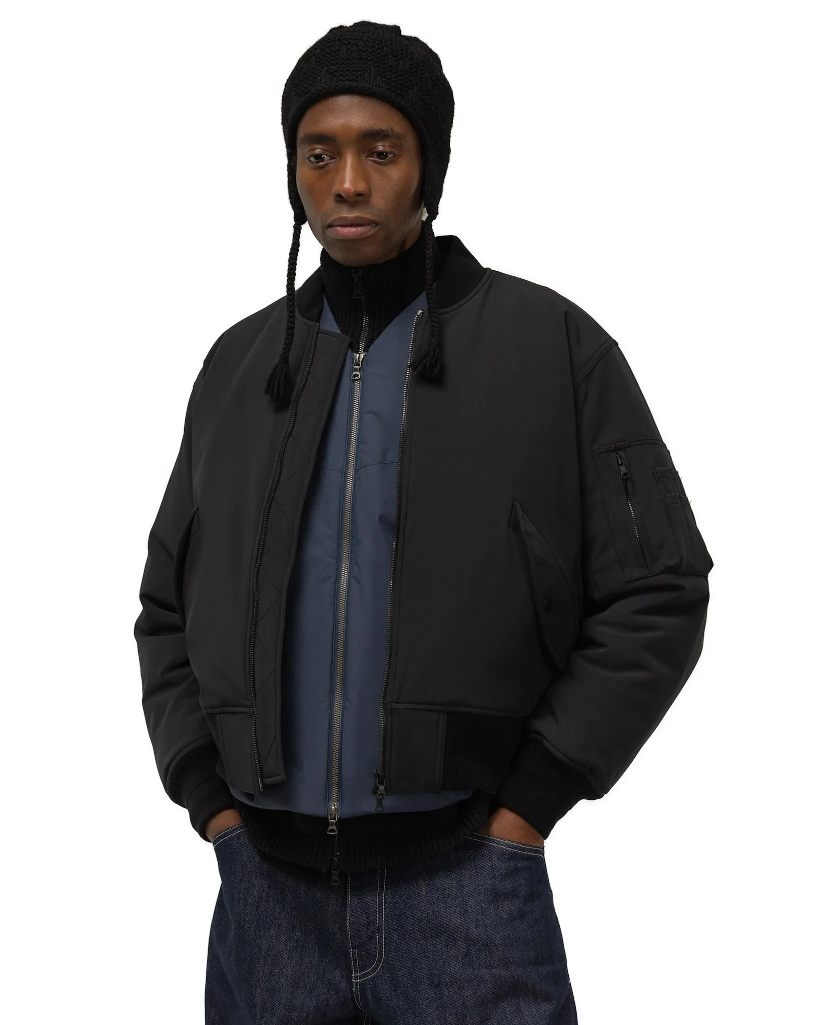 Pilot Jacket - GORE-TEX WINDSTOPPER® 3L Nylon / Primaloft® - Black