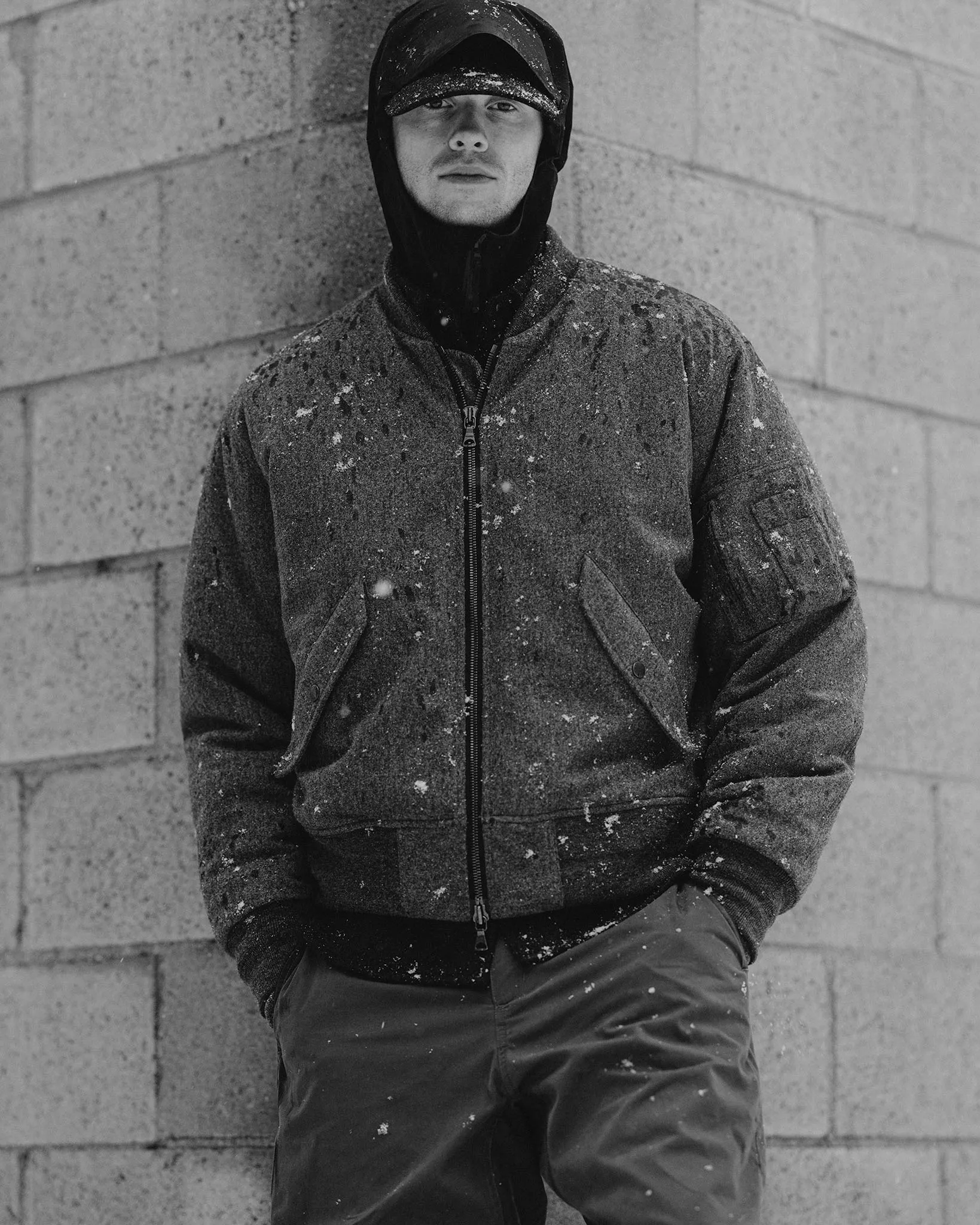 Pilot Jacket - GORE-TEX WINDSTOPPER® 3L Nylon / Primaloft® - Black
