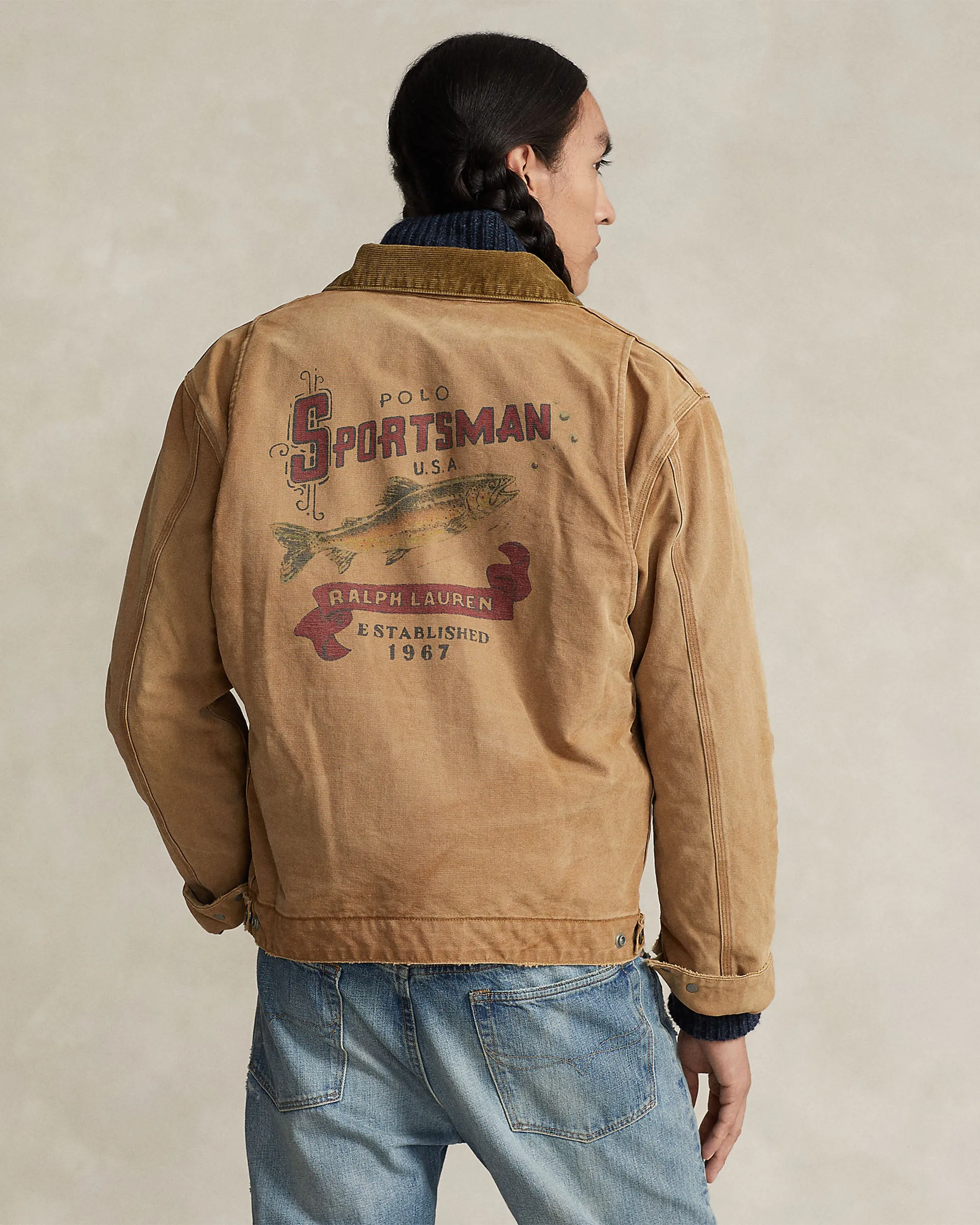 Polo Sportsman Canvas Jacket - Brown