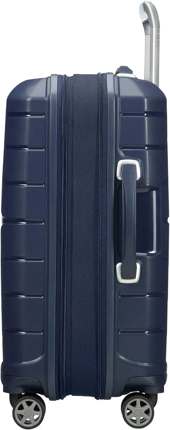 SAMSONITE Flux - Spinner 55/20 Expandable Hand Luggage, 55 cm, 44 liters, Blue (Navy Blue)
