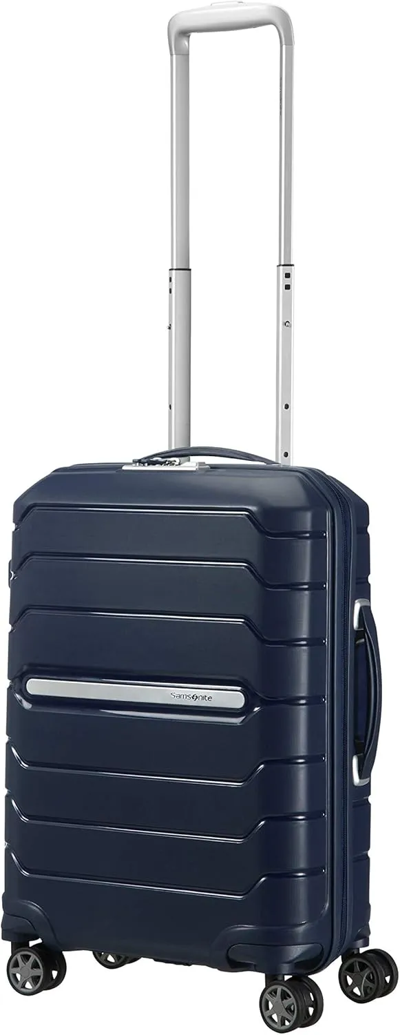 SAMSONITE Flux - Spinner 55/20 Expandable Hand Luggage, 55 cm, 44 liters, Blue (Navy Blue)