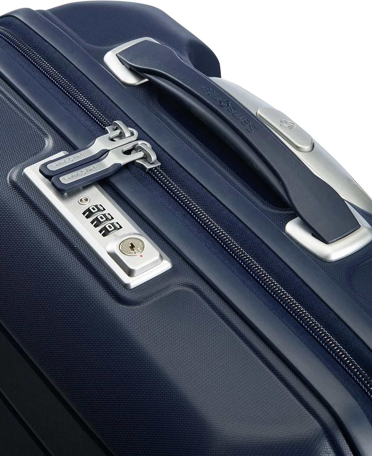 SAMSONITE Flux - Spinner 55/20 Expandable Hand Luggage, 55 cm, 44 liters, Blue (Navy Blue)